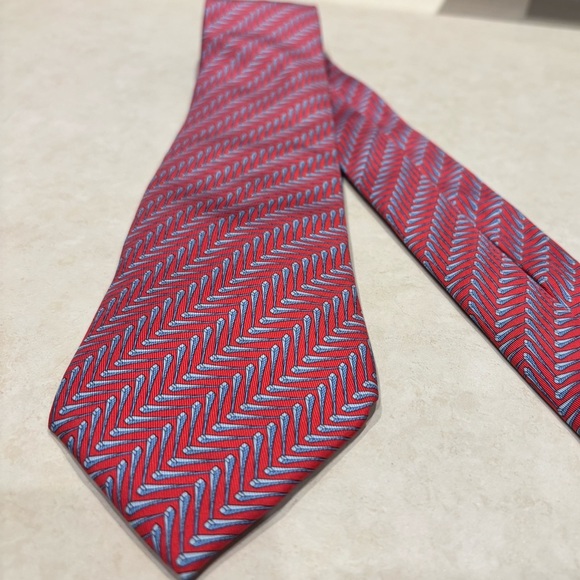 HERMÈS PARIS 100% Silk Tie, Made in France, Authentic - Picture 3 of 8